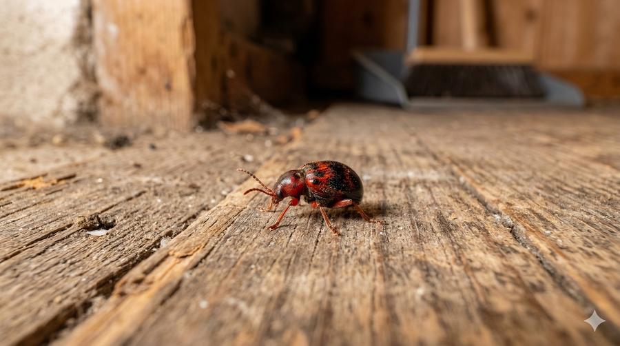 Roter Kugelkäfer: Erkennen, Ursachen & erfolgreich bekämpfen