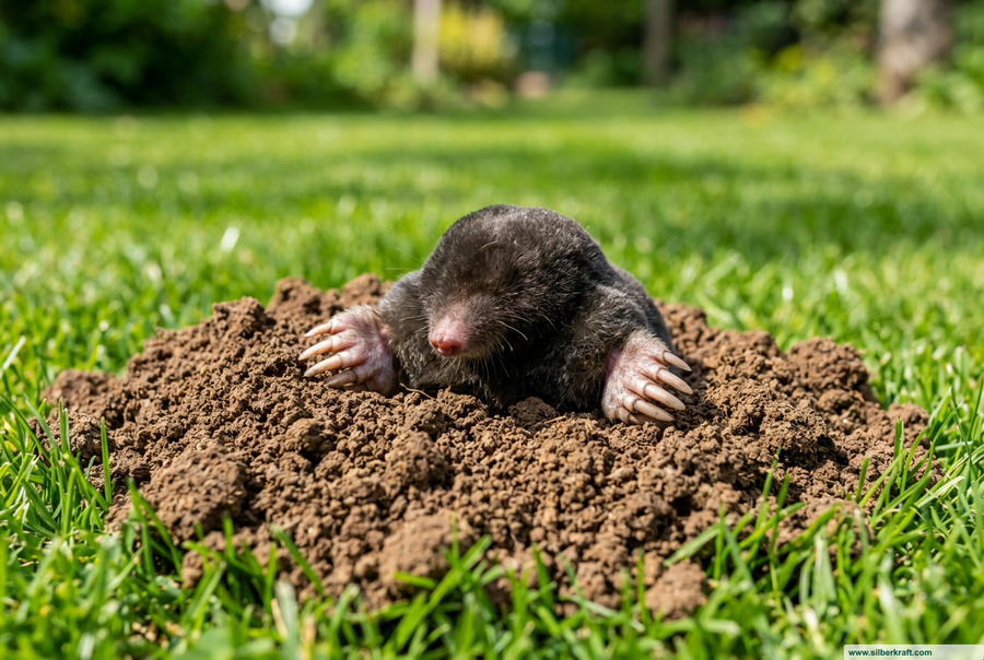 Anatomie und Lebensraum des Maulwurfs