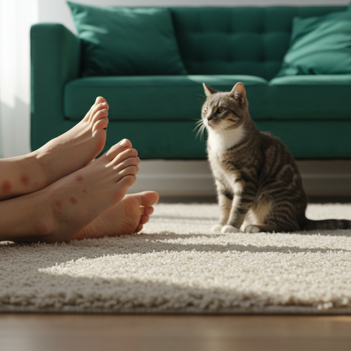Katzenfloh auf Mensch: Können Katzenflöhe Menschen befallen?