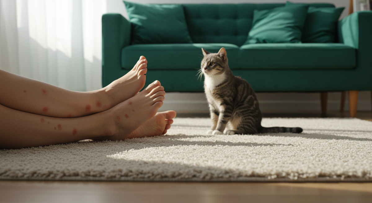 Katzenfloh auf Mensch: Können Katzenflöhe Menschen befallen?