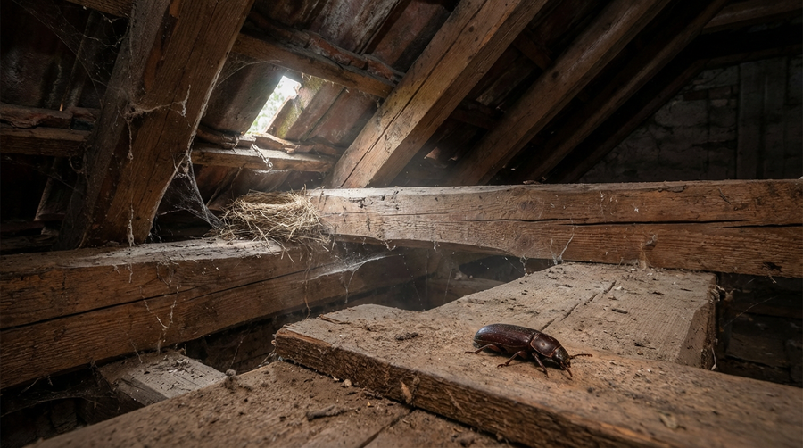 Mehlkäfer auf dem Dachboden: Ursachen erkennen und effektiv bekämpfen