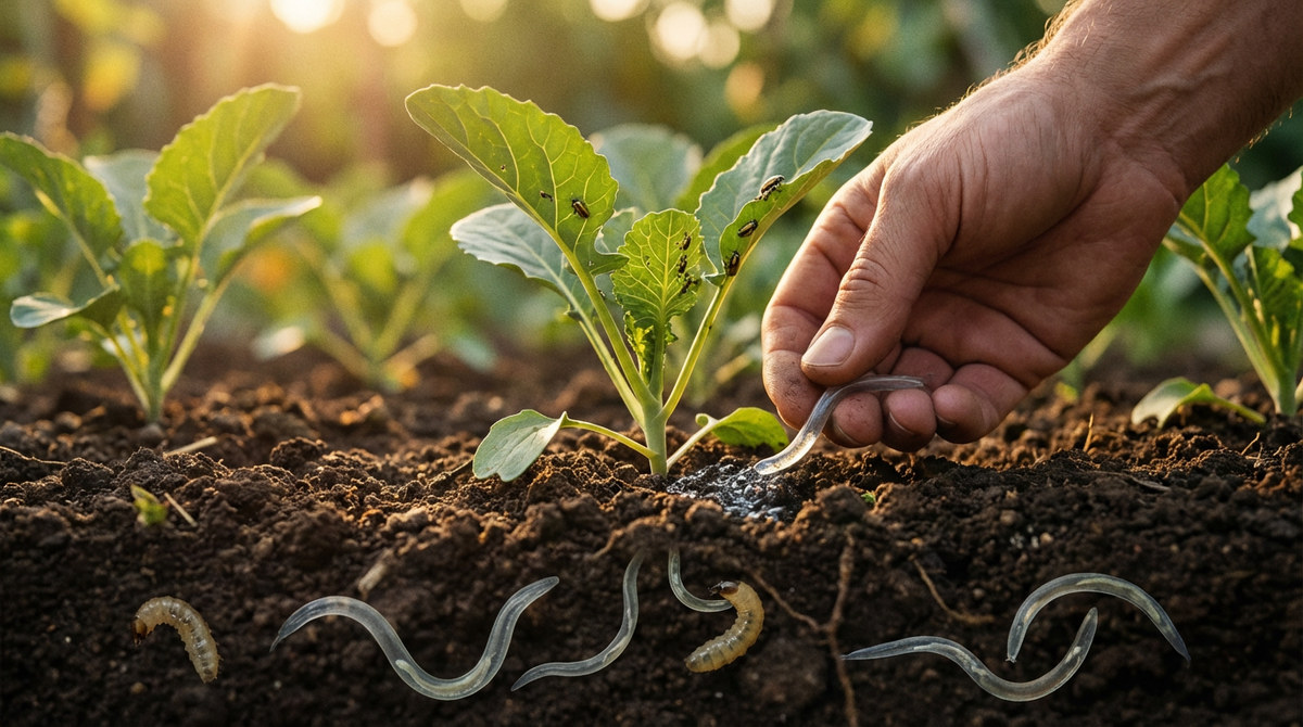 Nematoden gegen Erdflöhe: Biologische Bekämpfung der Larven