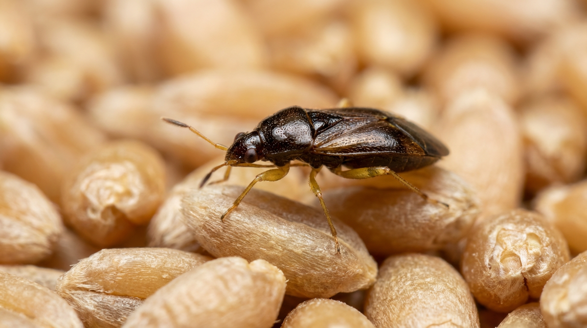 Können Lagerpiraten fliegen? Alles über den Nützling Xylocoris flavipes