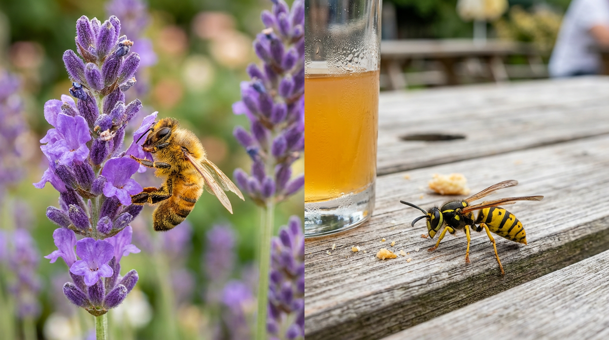 Unterschied Biene und Wespe: Merkmale, Verhalten & Stich