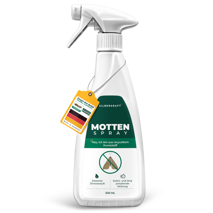 Mottenspray gegen Kleider- & Lebensmittelmotten - Silberkraft