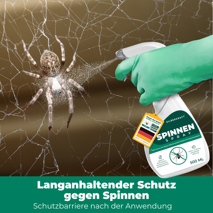 Spinnenspray mit Langzeitschutz – verhindert Neubefall und hält Spinnen dauerhaft fern