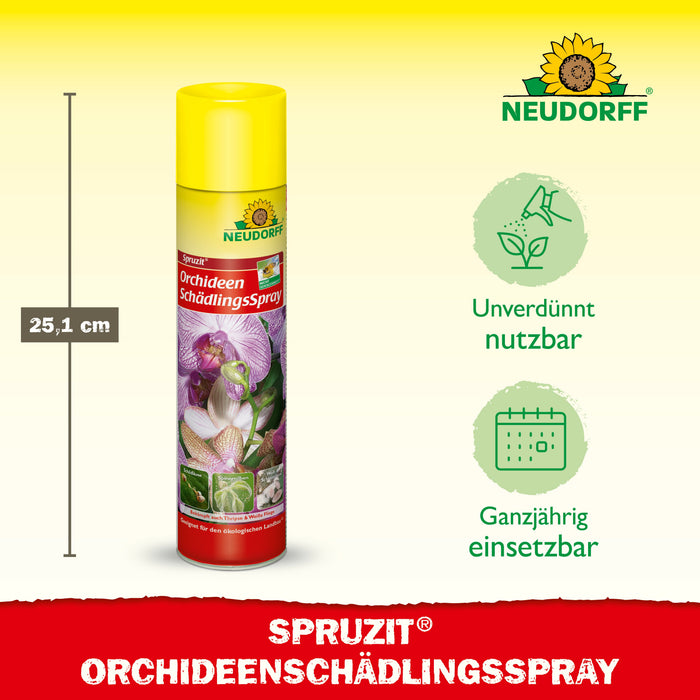 Neudorff Spruzit OrchideenSchädlingsSpray (auch gegen Thripse & Weiße Fliege) - Silberkraft