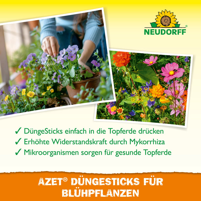 Neudorff Azet Düngesticks für Blühpflanz - Silberkraft