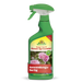 Vorderseite der grünen Sprühflasche des Neudo-Vital AF Rosen-Spritzmittels mit Etikett und Rosenmotiv