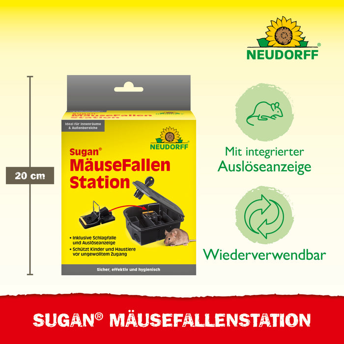 Neudorff Sugan MäuseKöderStation&Duftköder - Silberkraft