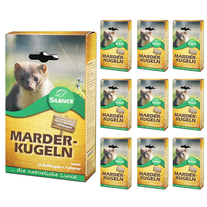 Silence Marder-Duftkugeln: Effektiver Langzeitschutz vor Marderschäden am Auto - Silberkraft