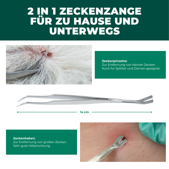 Zeckenfrei-Set - Dein Duo für Schutz & Entfernung - Silberkraft
