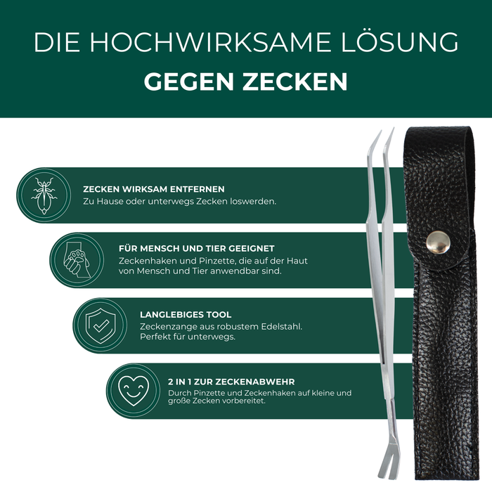 Zeckenfrei-Set - Dein Duo für Schutz & Entfernung - Silberkraft