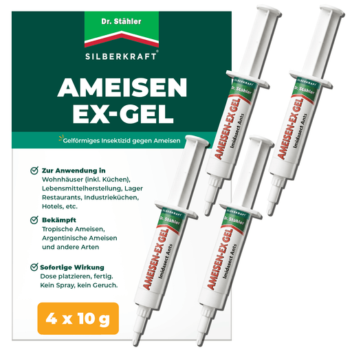 Ameisen-Ex Gel: Sofortige Lösung gegen Ameisenbefall im Innen- und Außenbereich - Silberkraft