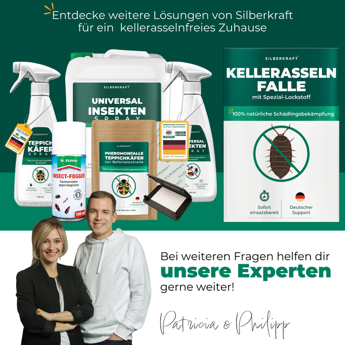 Kellerasselnfalle mit Spezial-Lockstoff - Silberkraft