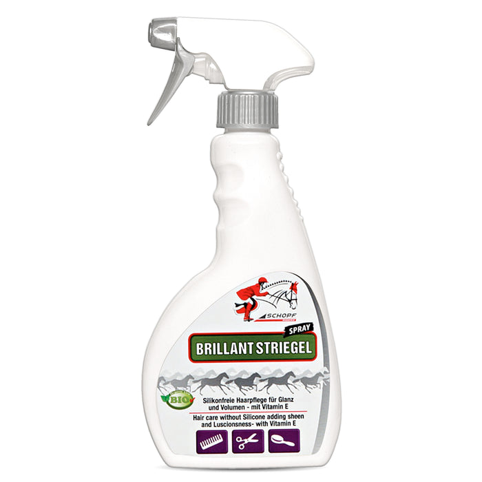 Schweif- und Mähnenspray Brillant für glänzendes Pferdehaar - Silberkraft