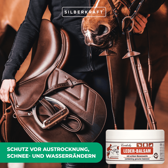 Leder-Balsam mit Bienenwachs: Optimale Pflege für Sattel und glattes Leder - Silberkraft