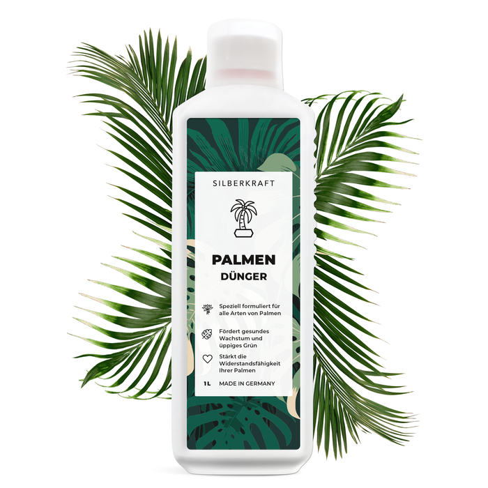Palmendünger - Mineralischer NPK Flüssigdünger mit Stickstoff - Dünger für Palmen - Yucca Palmen Dünger - Palmen düngen - Silberkraft