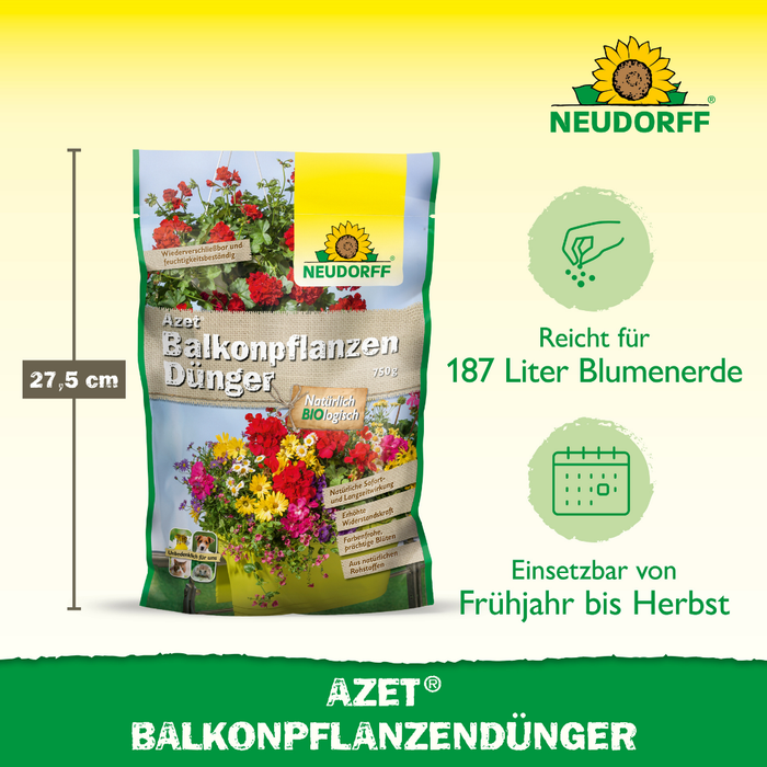 Neudorff Azet Balkonpflanzen Dünger 750g - Silberkraft