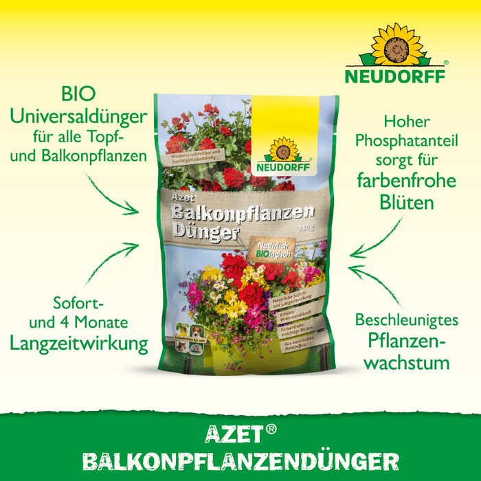 Neudorff Azet Balkonpflanzen Dünger 750g - Silberkraft