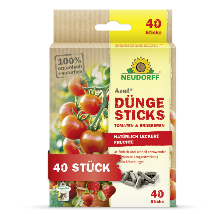 Neudorff Azet DüngeSticks für Tomaten und Erdbeeren - Silberkraft