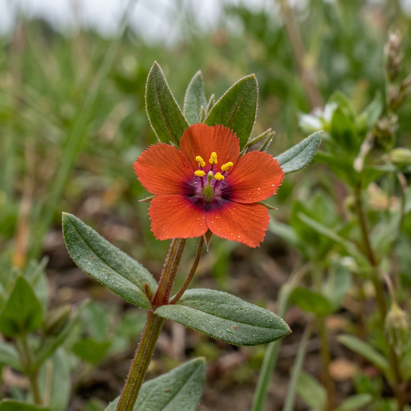 Acker-Gauchheil (Anagallis arvensis), KI-Illustration