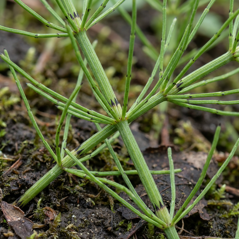 Acker-Schachtelhalm (Equisetum arvense), KI-Illustration
