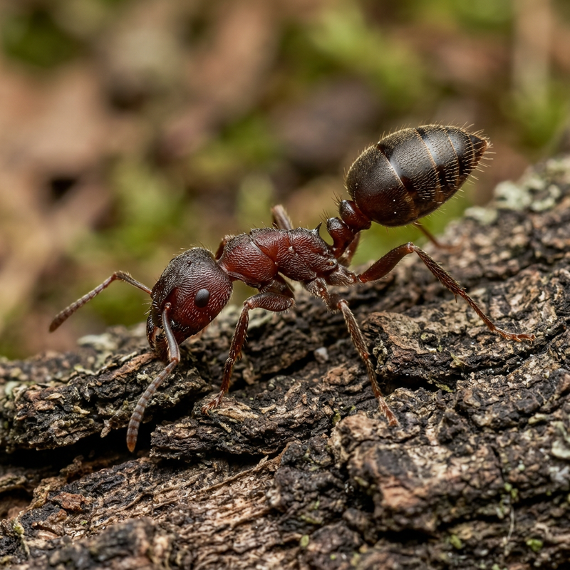 Akrobatenameise (Crematogaster), KI-Illustration