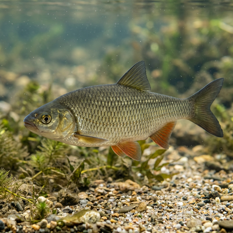 Aland (Leuciscus idus), KI-Illustration