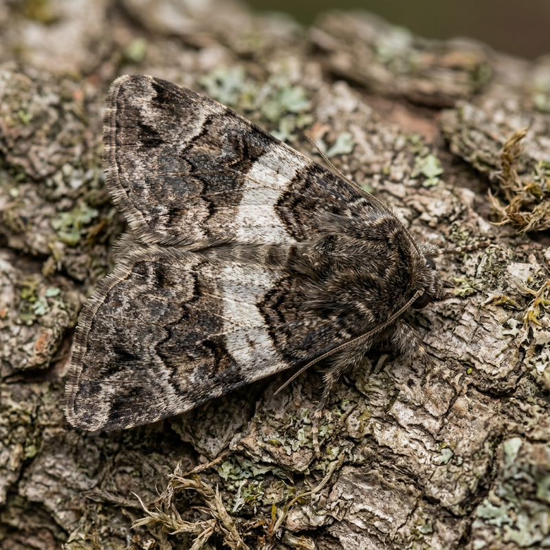 Algier-Eule (Dysgonia algira), KI-Illustration