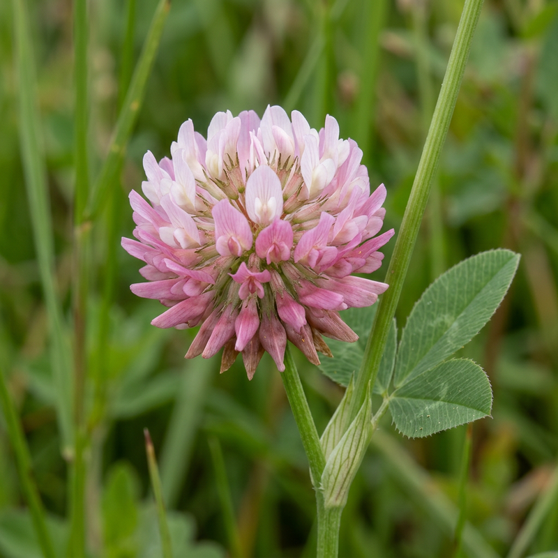 Alsike-Klee (Trifolium hybridum), KI-Illustration