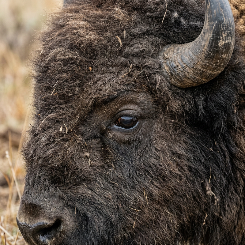 Amerikanischer Bison (Bison bison), KI-Illustration