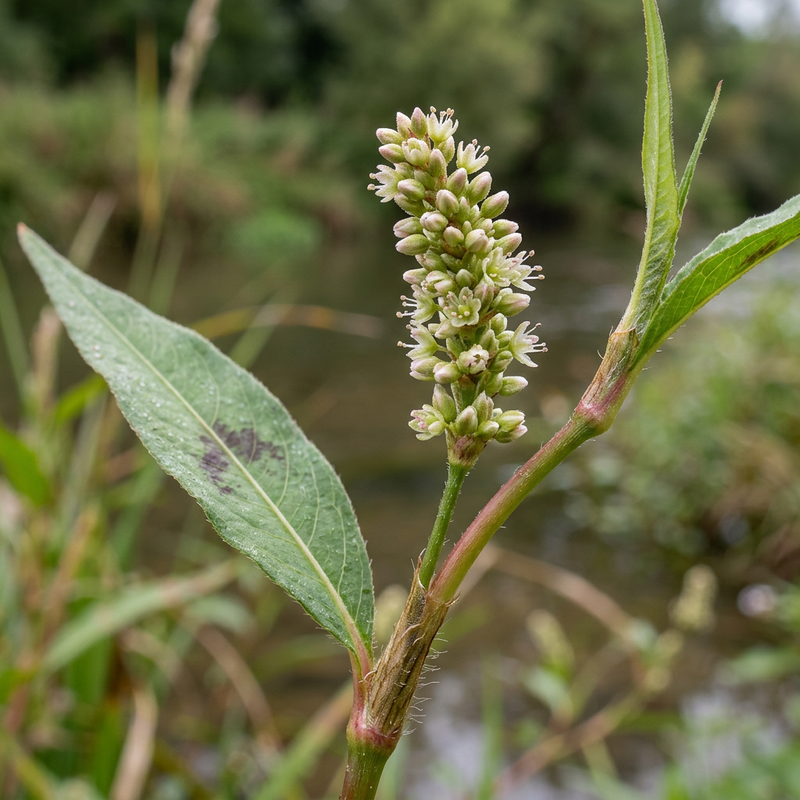 Ampfer-Knöterich (Persicaria lapathifolia), KI-Illustration