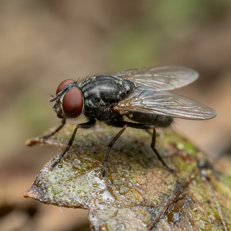 Augen Fliege (Augenfliegen), KI-Illustration