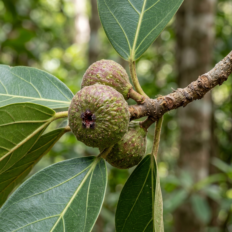 Australische Feige (Ficus macrophylla), KI-Illustration