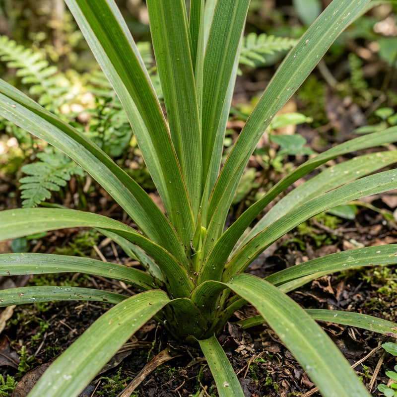 Australische Kohlpalme (Cordyline australis), KI-Illustration