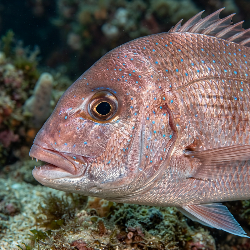 Australischer Schnapper (Pagrus auratus), KI-Illustration