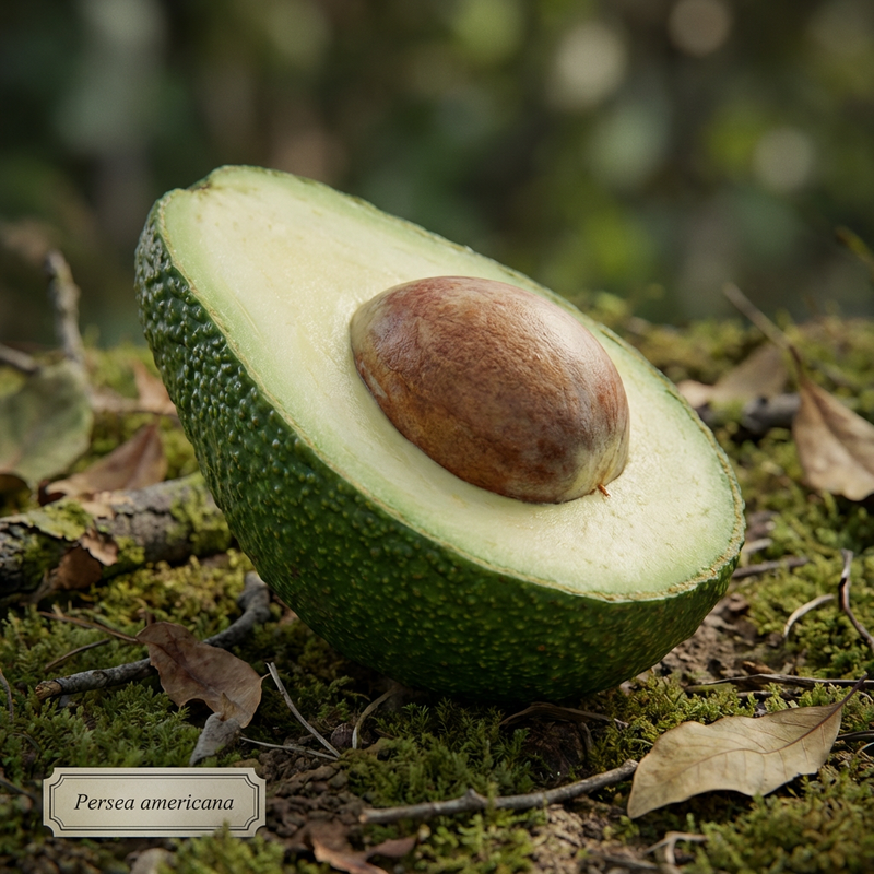 Avocado (Persea americana), KI-Illustration