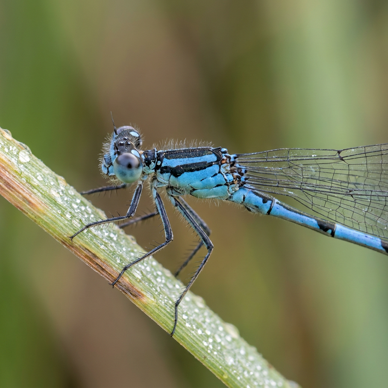 Azurjungfer (Gattung Coenagrion) (Coenagrion), KI-Illustration