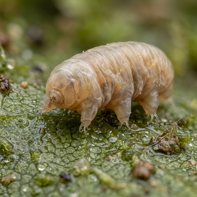 Bärtierchen (Clonaria tardigrada), KI-Illustration