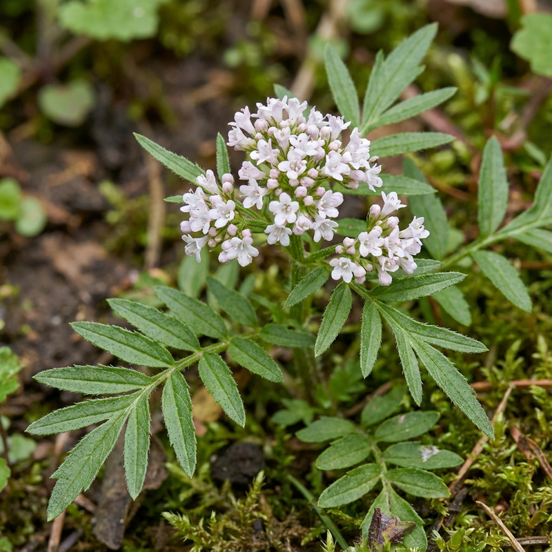 Baldrian (Valeriana), KI-Illustration