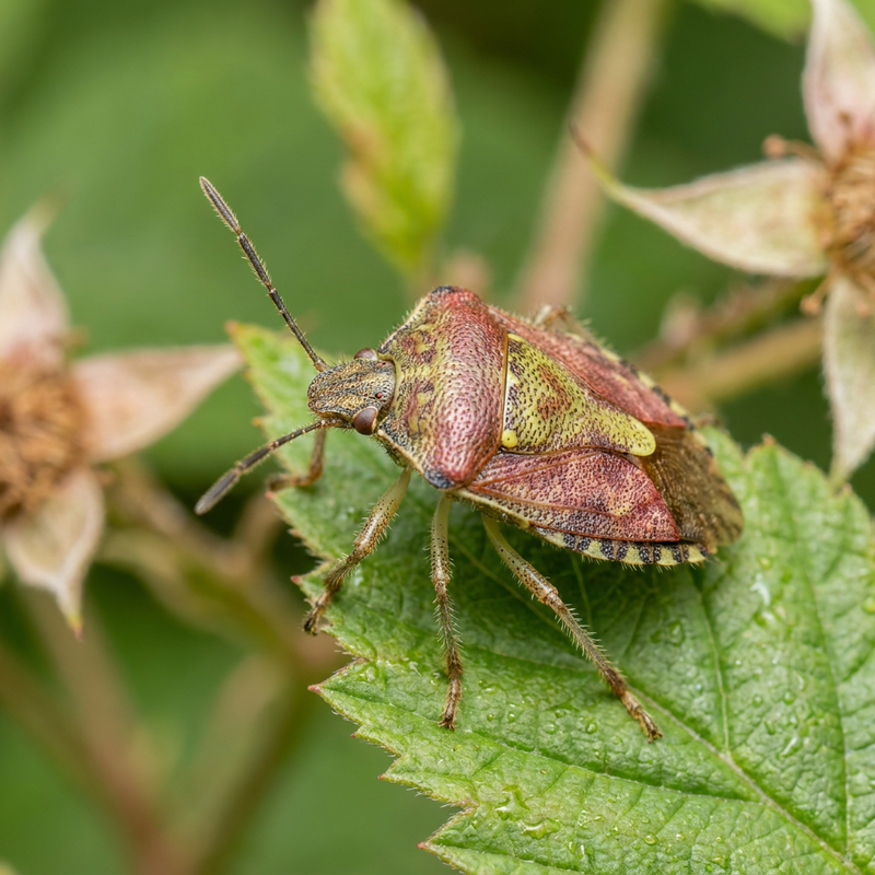 Beerenwanze (Dolycoris baccarum), KI-Illustration