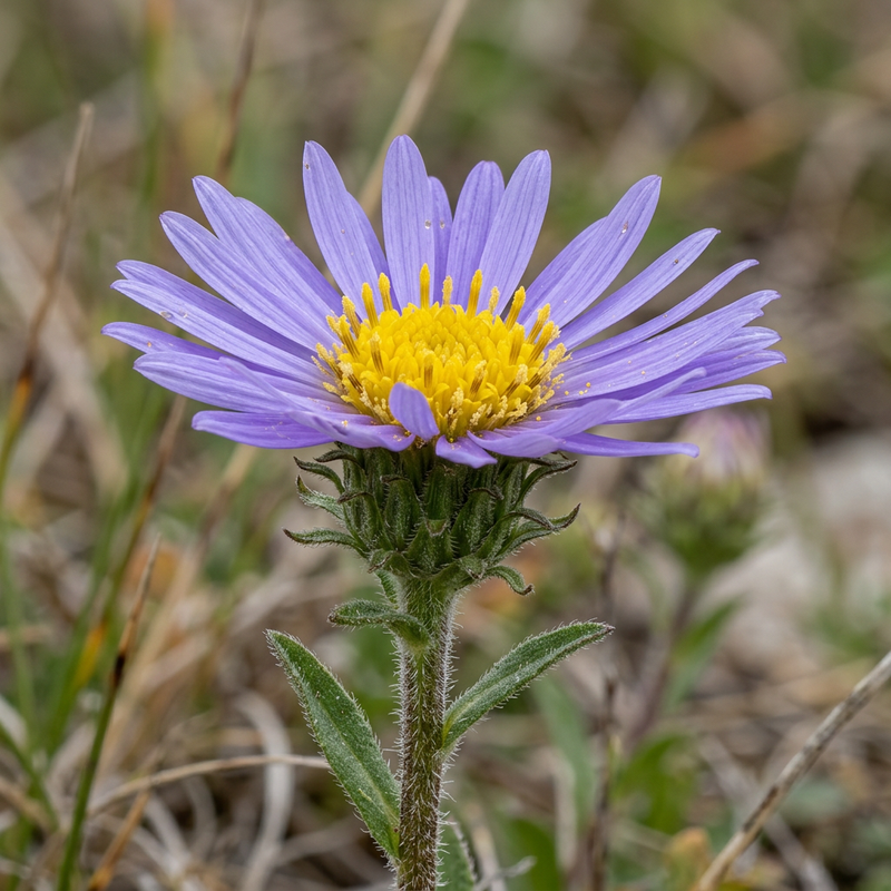 Berg-Aster (Aster amellus), KI-Illustration