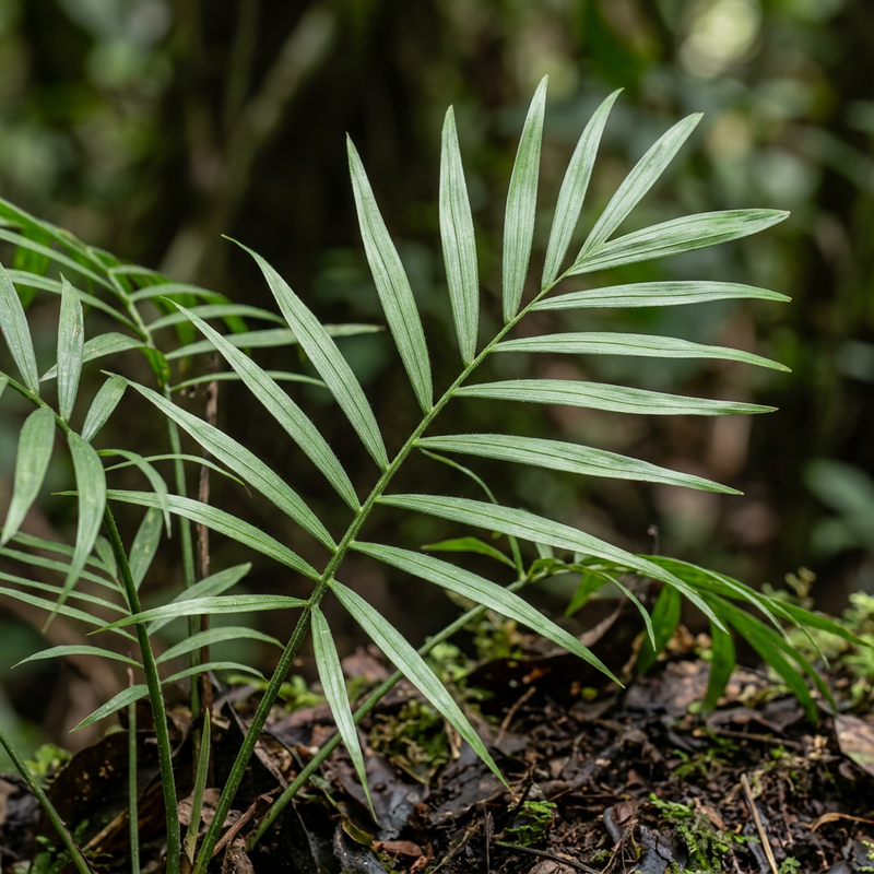 Bergpalme (Chamaedorea elegans), KI-Illustration