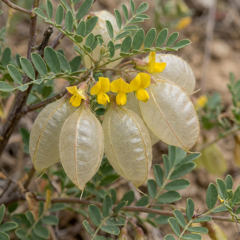 Blasenstrauch (Colutea arborescens), KI-Illustration