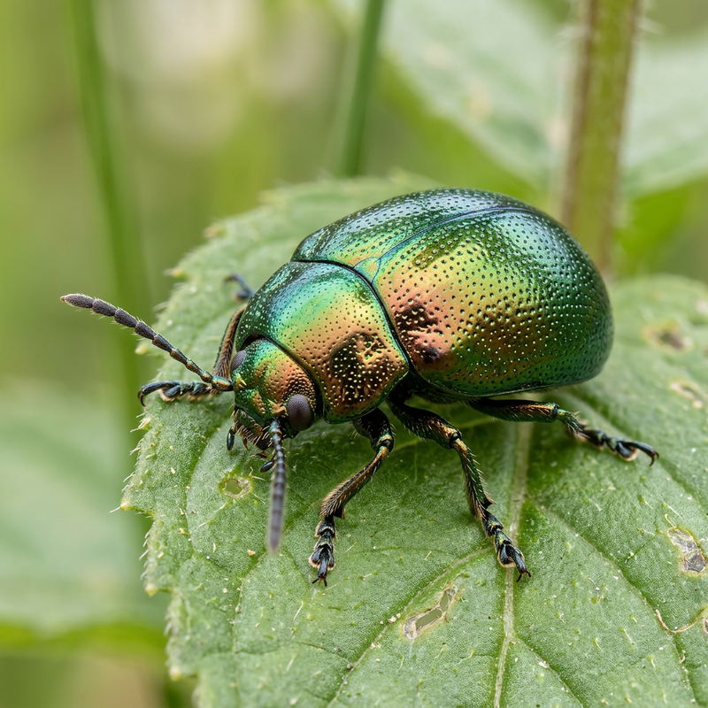 Blattkäfer (Gattung Chrysolina) (Chrysolina), KI-Illustration