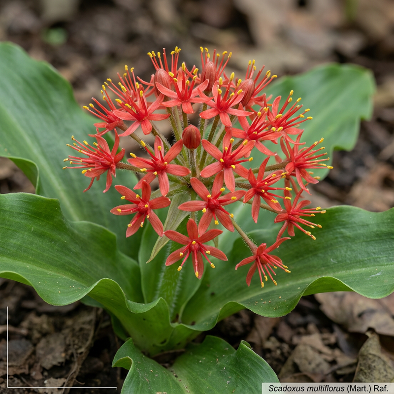 Blutblume (Scadoxus multiflorus), KI-Illustration