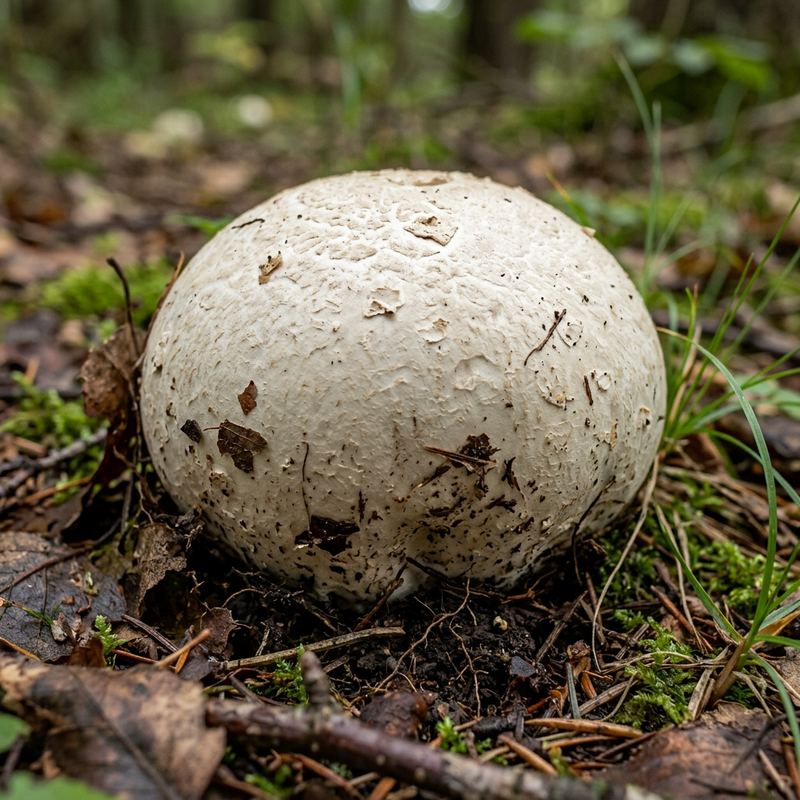 Bovist (Calvatia), KI-Illustration