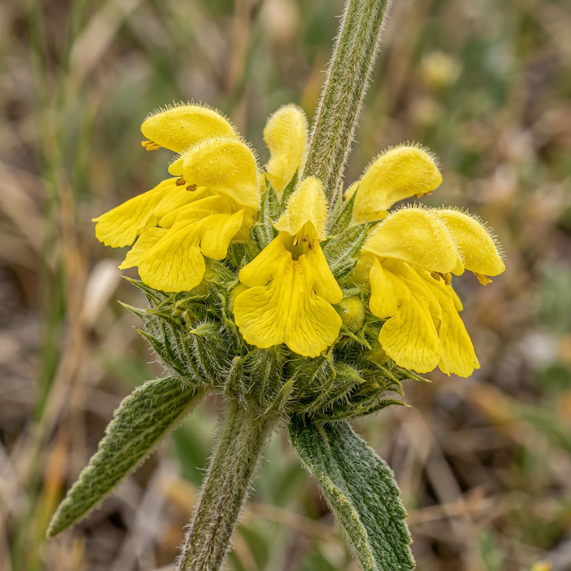 Brandkraut (Phlomis), KI-Illustration