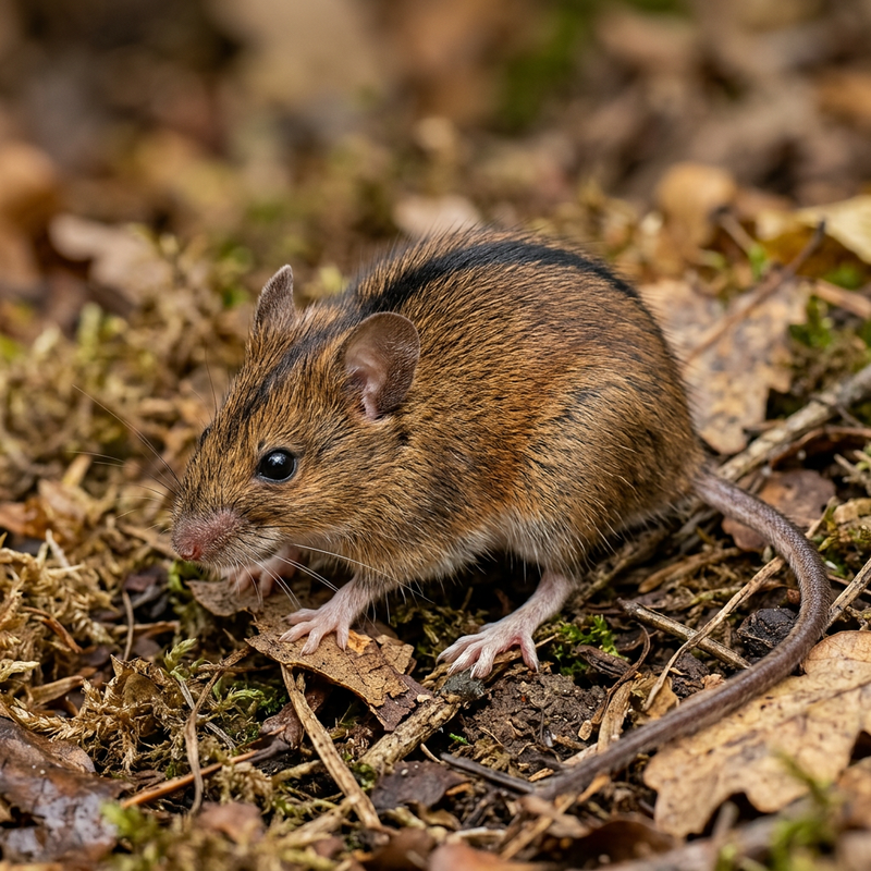 Brandmaus (Apodemus agrarius), KI-Illustration